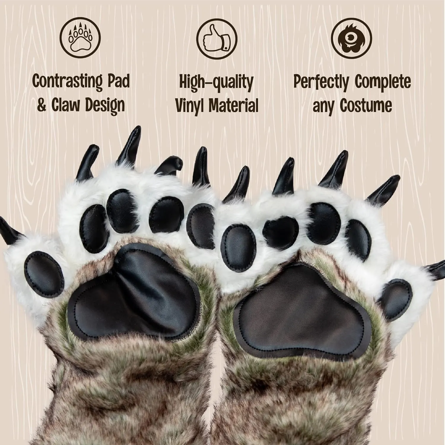 Lazy One Animal Paw Mittens for Adults and Kids