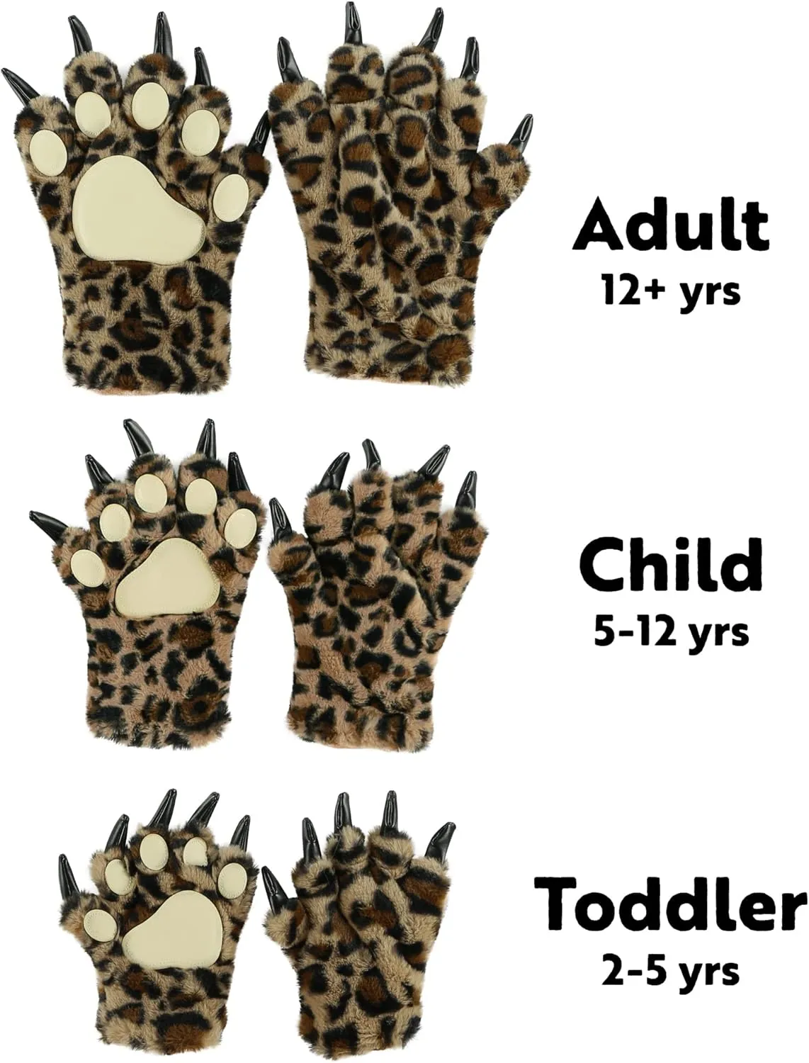 Lazy One Animal Paw Mittens for Adults and Kids