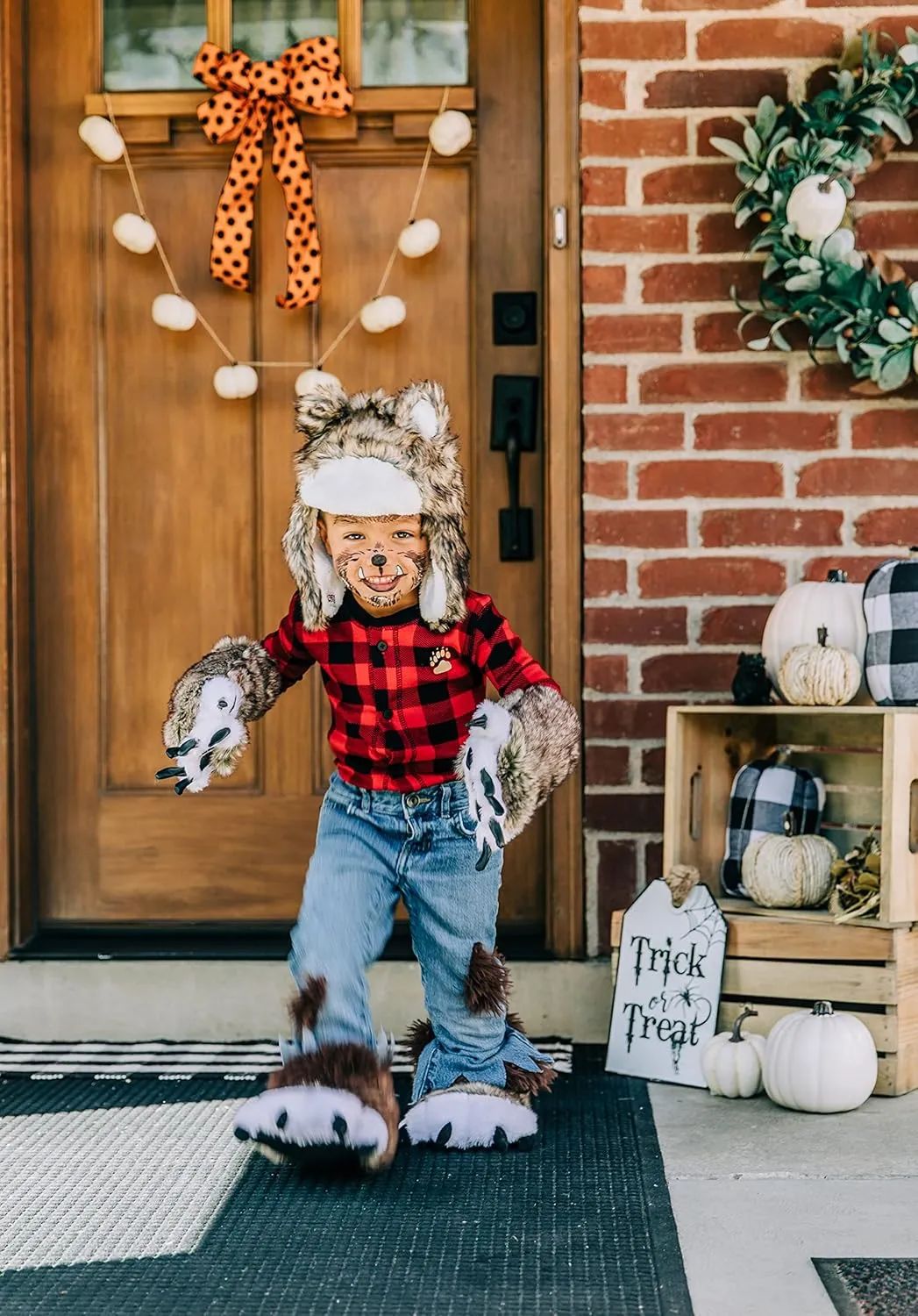 Lazy One Animal Paw Mittens for Adults and Kids