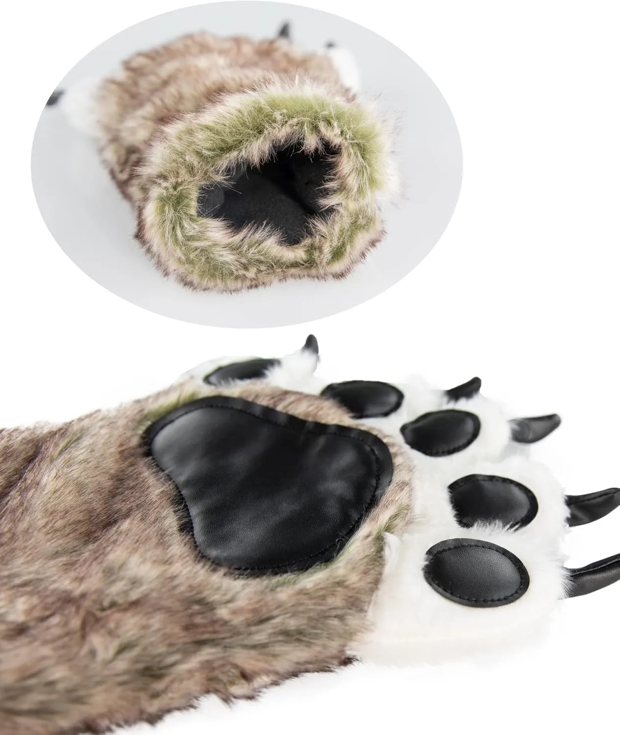 Lazy One Animal Paw Mittens for Adults and Kids