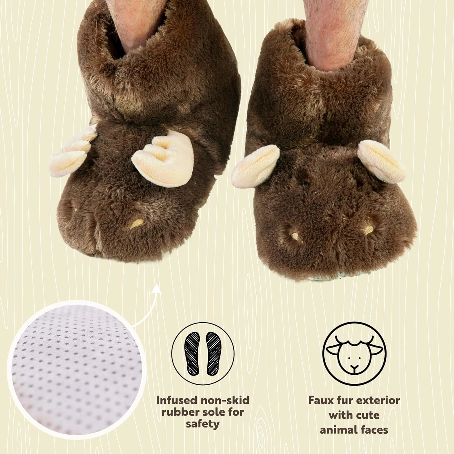 Lazy One Animal Critter Slippers for Kids and Adults, Cute and Cozy Slippers