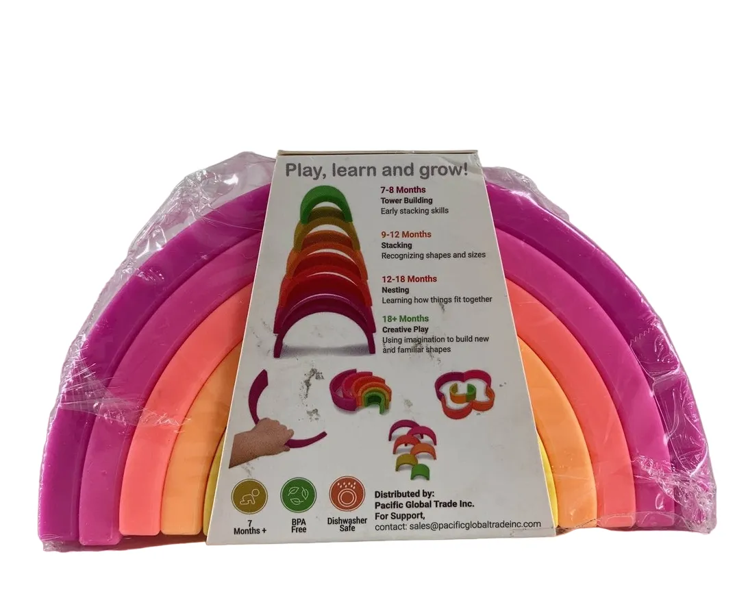 Le Lolo By Anpei Silicone Stacking Rainbow, Vibrant
