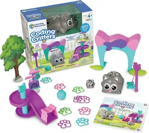 Learning Resources Coding Critters Scamper & Sneaker - 22 Pieces, Ages 4  Educational Learning Games, Screen-Free Early Coding Toy for Kids, Interactive STEM Coding Pet