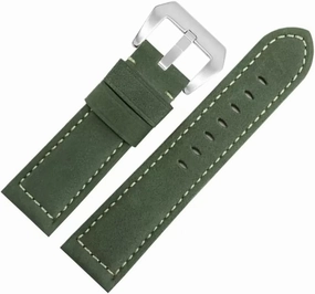 Leather Watch Strap Men 22 24mm(E,19mm)