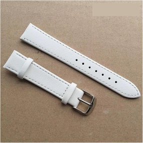 Leather Watch Strap Watchband with Stainless Steel Buckle Clasp(A,20mm)