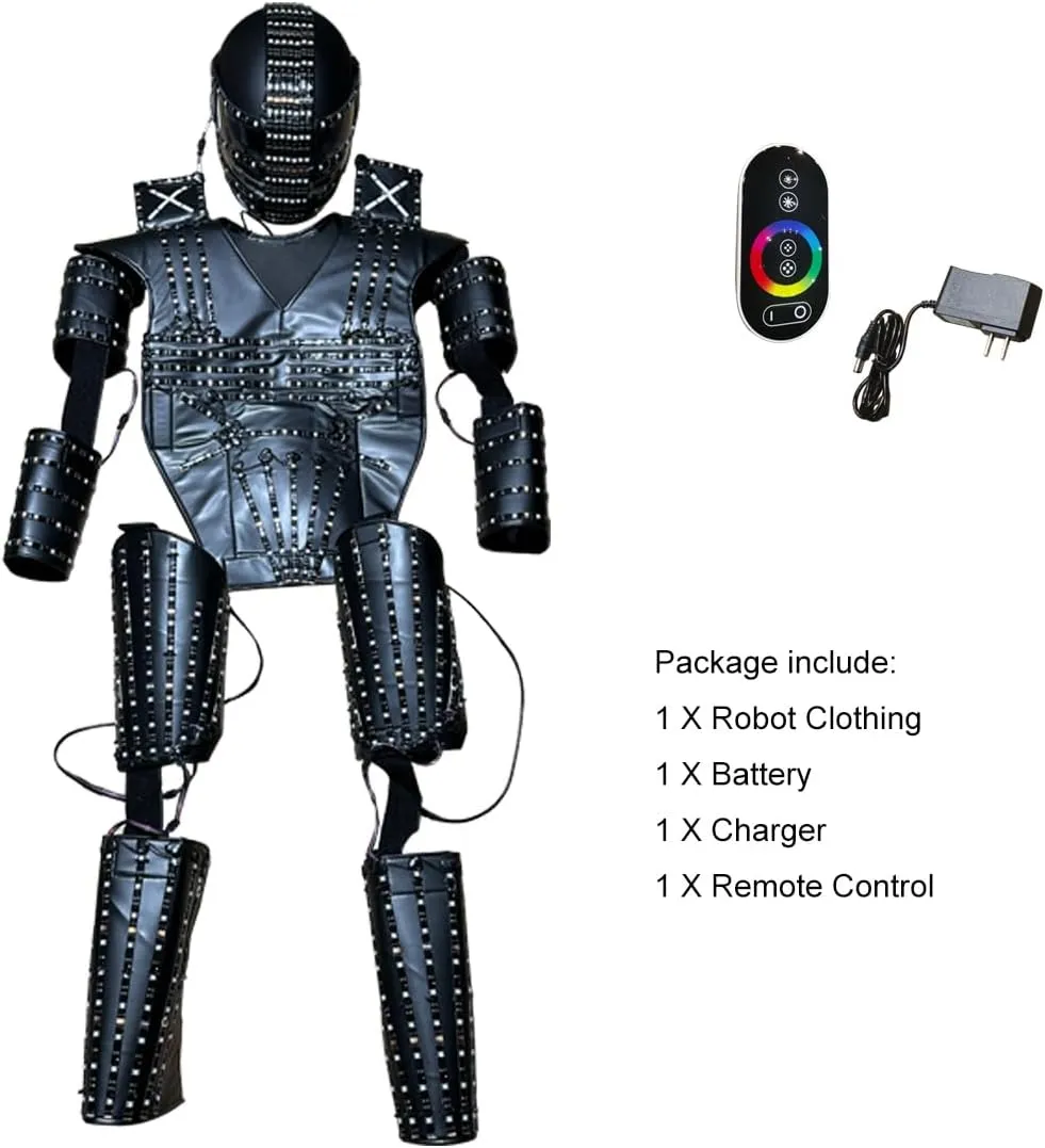 LED Robot Costume Suit Illuminated Party Dance RGB Luminous Armor Bar Light Show Dance LED Night Lights Clothing