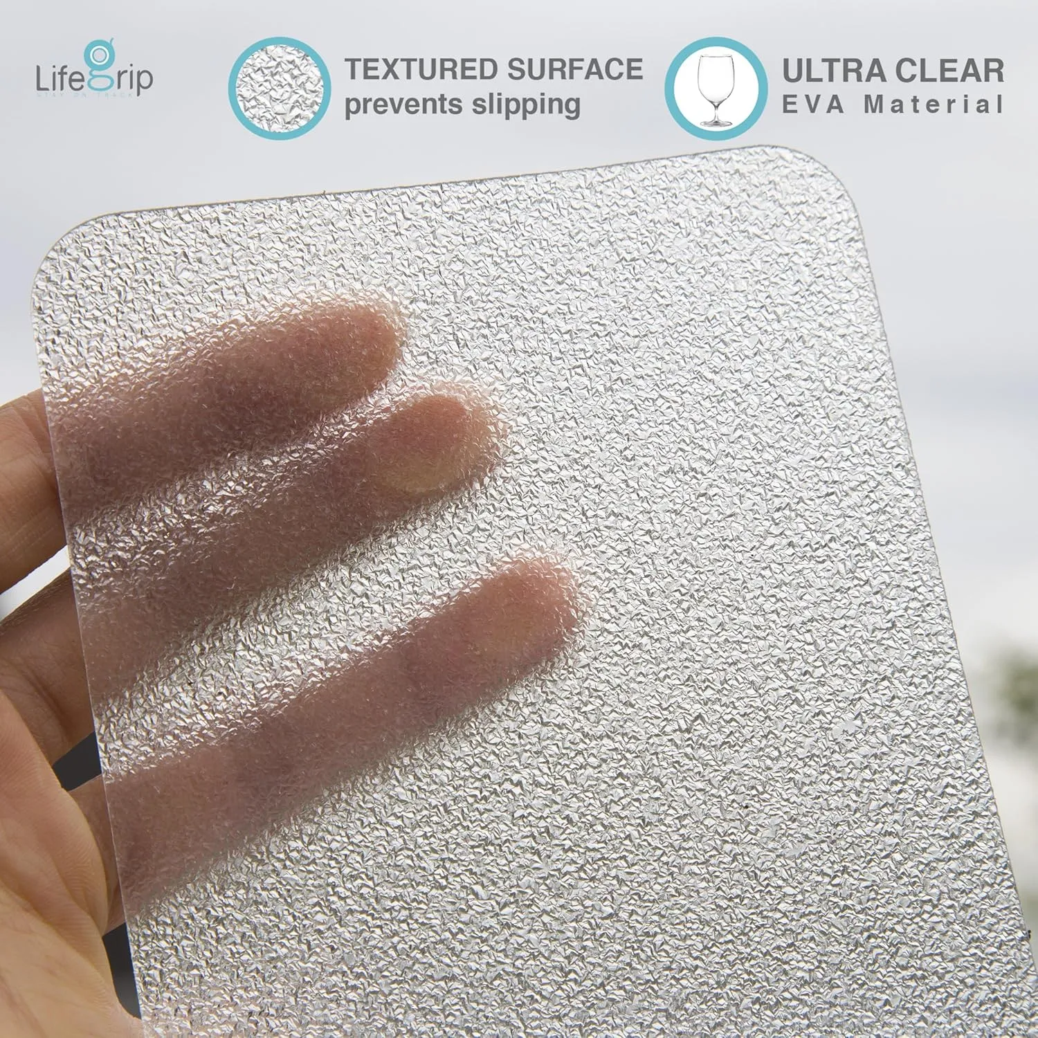 LifeGrip Anti Slip Transparent Anti Slip Tape, 4 inch by 38 feet, Non-Slip Traction Grip Tape to Tubs, Boats, Stairs, Clear, Soft, Comfortable for Bare feet (4" X 38')