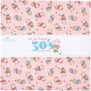 Lindsay Wilkes Playtime 30's 10" Stacker 42 10-inch Squares Layer Cake Riley Blake 10-15150-42