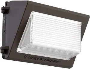 Lithonia Lighting 13" LED Wall Pack Outdoor Light Fixture, 3-Way Selectable CCT 3000K/4000K/5000K, Adjustable Lumens, Dusk to Dawn Photocell, UVOLT, Bronze (TWR1 LED ALO SWW2 UVOLT PE DDBTXD)