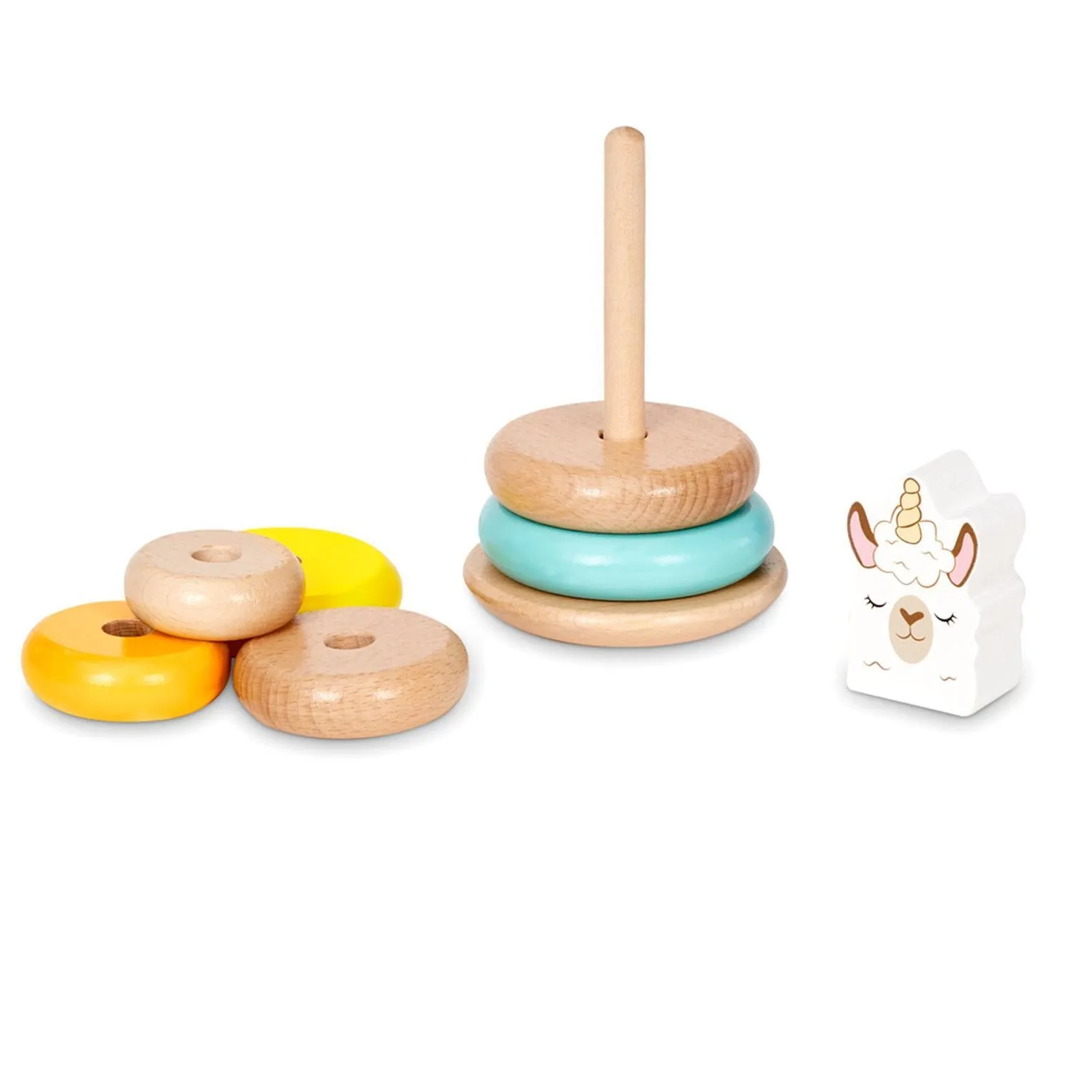 Little Tikes - Wooden Critters Shape Stacker - Llama