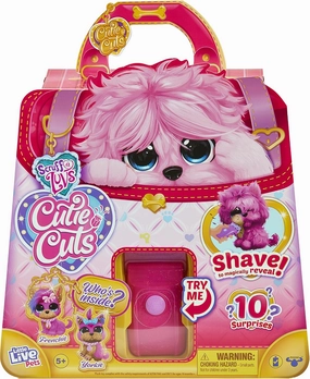 Little Live Scruff-A-Luvs Cutie Cuts: Shave, Reveal and Style, Plush Rescue Pet - Pink Puppy