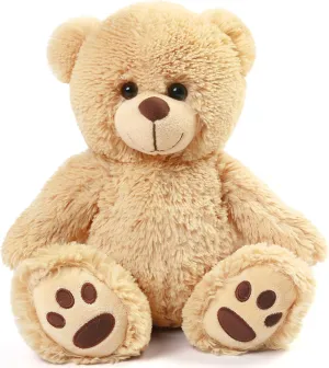 LotFancy Teddy Bear Stuffed Animal, 12 inch Brown Teddy Bear Plush Toy, Soft Plush Gifts for Kids Baby Toddlers on Baby Shower, Easter Decorations