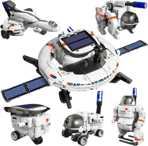 Lucky Doug STEM Projects for Kids Age 8-12, 6-in-1 STEM Solar Robot Kit Space Toys Birthday for Boys Girls Kids Teen 8 9 10 11 12 13 Years Old, Science Kits for Boys