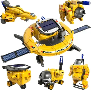 Lucky Doug STEM Projects for Kids Ages 8-12 12-16，6-in-1 Building Science STEM Kits for Boys Kids, Solar Robot Kit Space Toys Birthday Gifts for 8 9 10 11 12 13 14 15 16 Year Old Boys Girls Teens