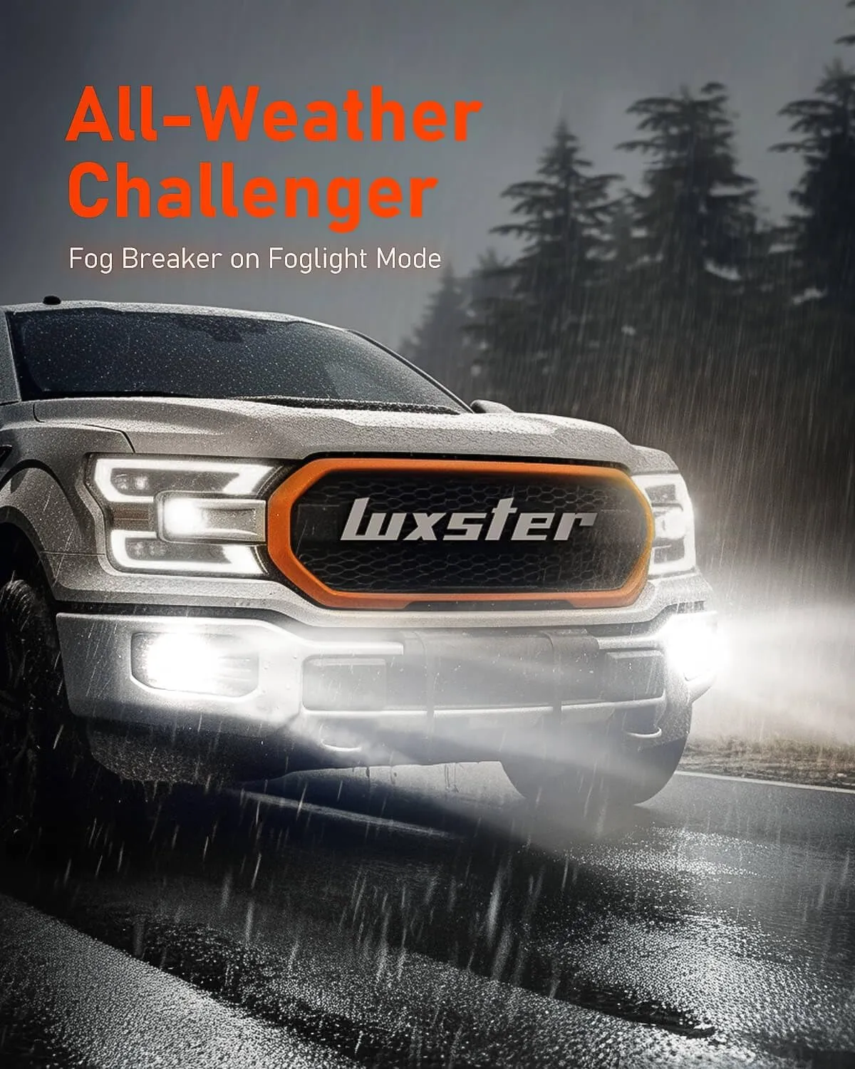 LUXSTER Punisher 40,000LM 9006/HB4 LED Bulbs, Triple Copper Pipes, Ultra-Bright, Easy Installation, Foglight Bulbs, 6000K Pure White, Pack of 2