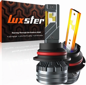 LUXSTER Punisher 40,000LM 9007 HB5 LED Bulbs, Ultra-Bright TalonLED Chips, 6000K Pure White, Easy Plug-N-Play Installation, IP68 Waterproof Foglight, Pack of 2