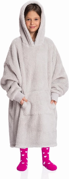 Mad Dog Kids Blanket Hoodie - Wearable Blankets with Cozy Sleeves, Soft Fleece & Sherpa Designs, for Boys & Girls, Ages 4-13