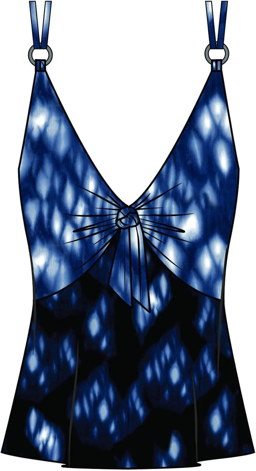 MagicSuit Women's Swimwear Obi One Akikio Removable Soft Cup Adjustable Strap Tankini Top