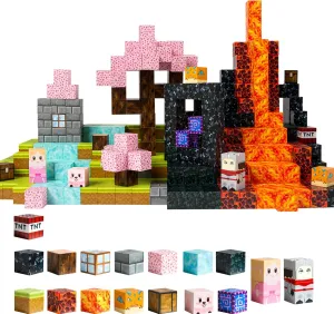 Magnetic Blocks - 150 PCS Build World Magic Portal Set - Magnetic Tiles Building Blocks Toddler Toys STEM Sensory Outdoor Toys for 3  Year Old Boys & Girls, Creative Kids Games