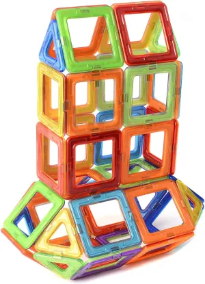 Magnetic Building Tiles Set for Kids | 30 Pieces Colorful, Durable, & Safe Construction Blocks | STEM Educational Toys for Creative Learning | Perfect for 3  Years