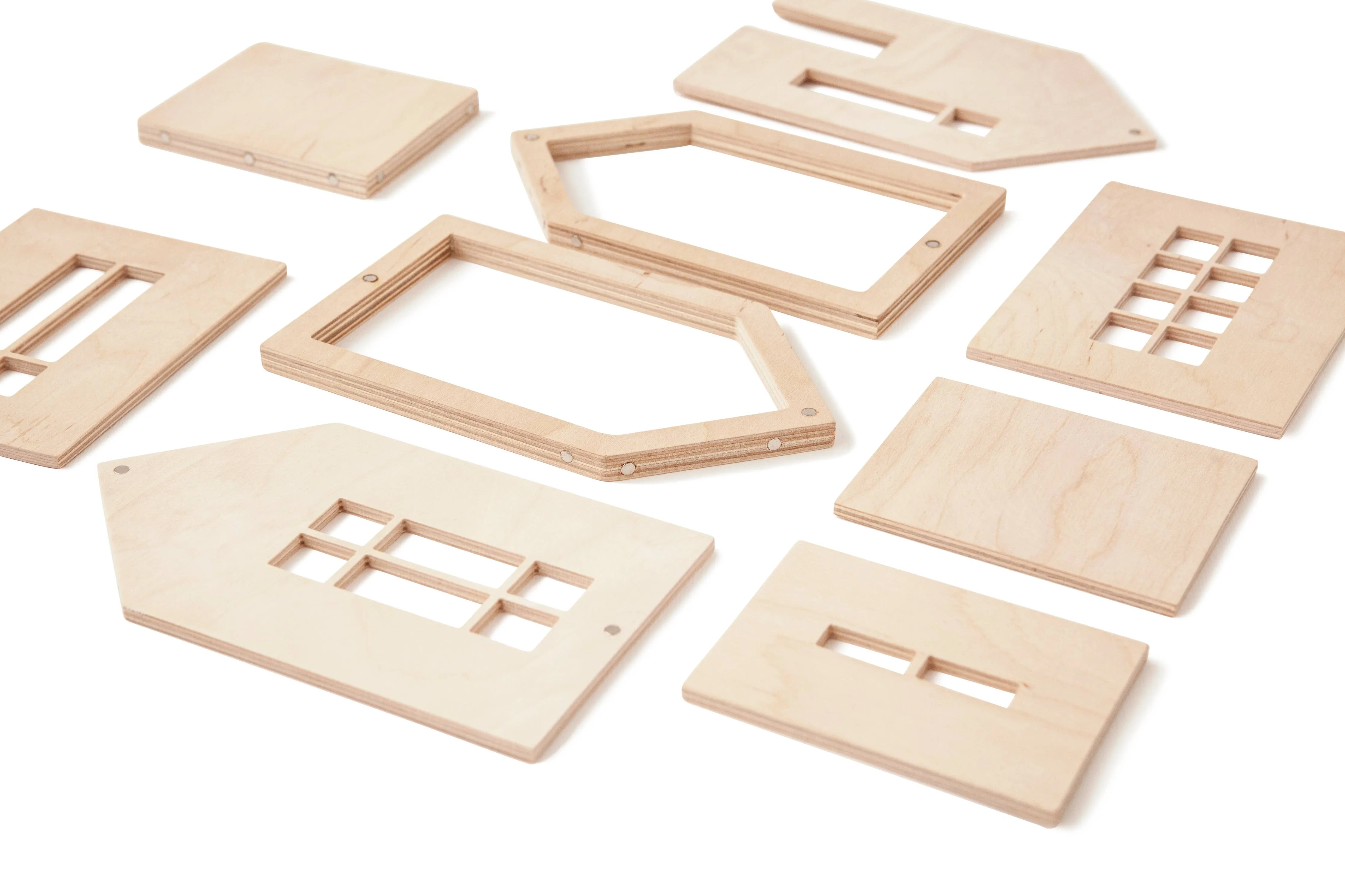 Magnetic Dollhouse - Natural, Tiny
