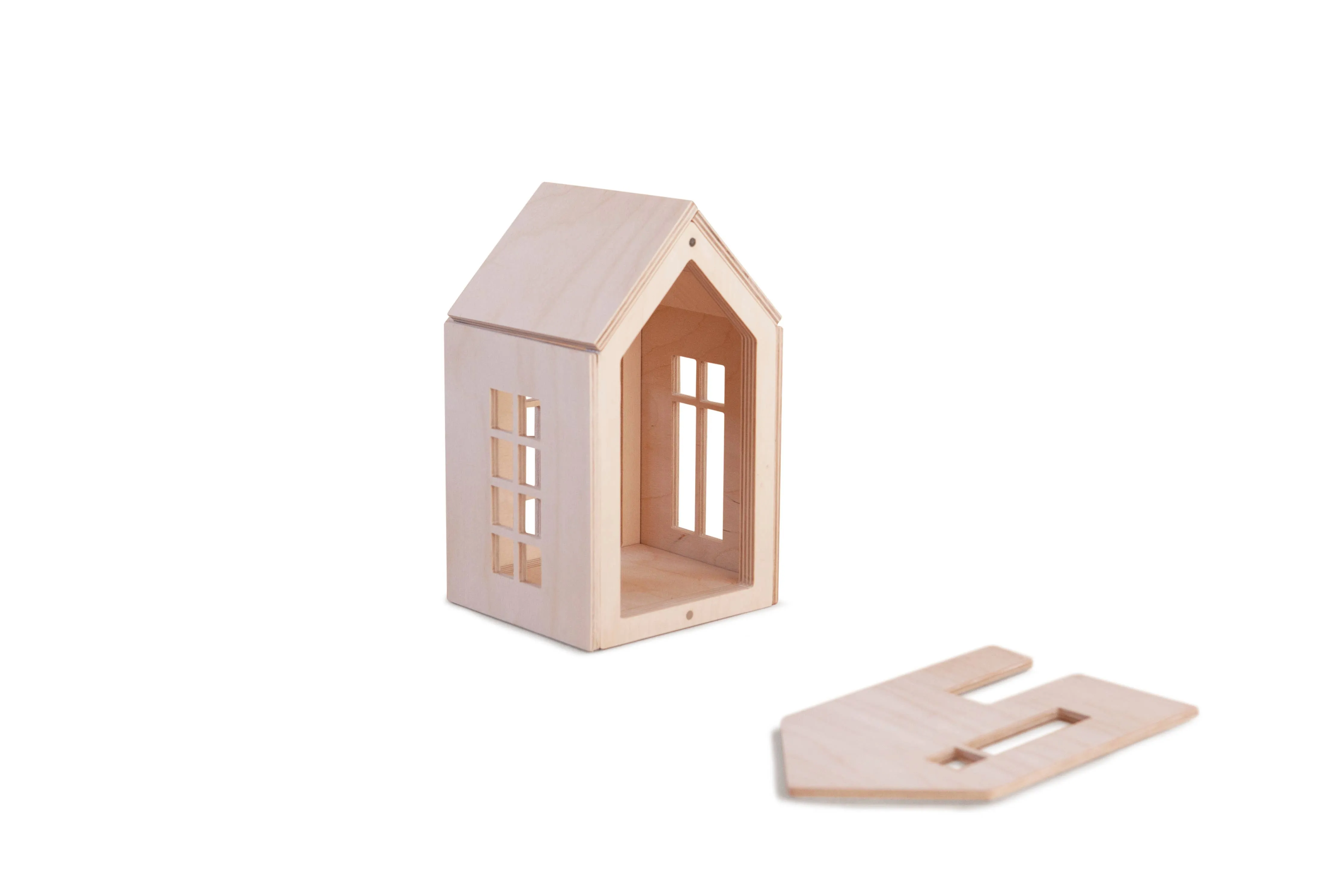 Magnetic Dollhouse - Natural, Tiny