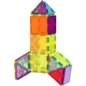 Magnetic Tiles Magnetic Building Toy 121 PCS Magnet Blocks for Kids 3D Set