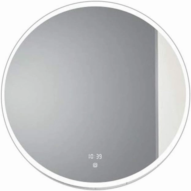 Makeup Mirror Dressing Mirror Wall Mirror Bathroom Small,Bathroom Wall Mounted Illuminated Mirrors Anti-Fog Time Temperature Makeup Mirror with Led Light Beauty Mirror