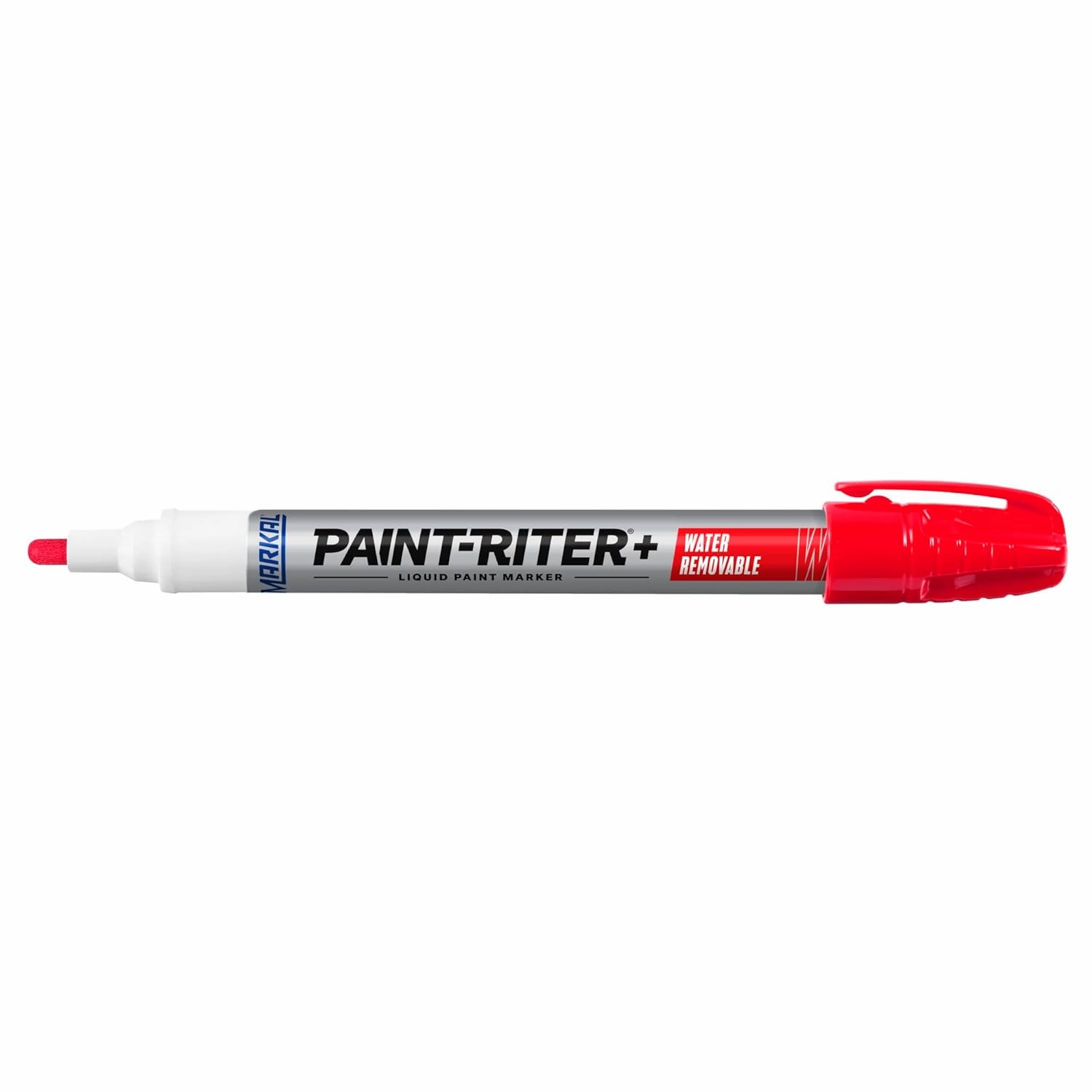 Markal Pro-Wash Water Removable Paint Marker with Real Paint, Red (Pack of 12)