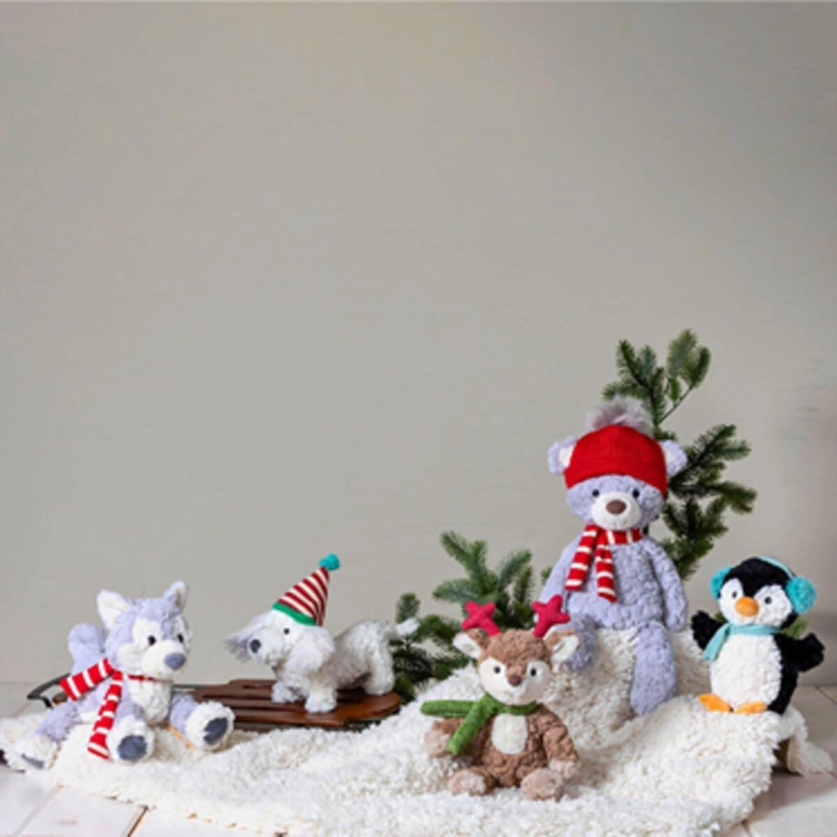 Mary Meyer Stuffed Animal Putty Collection Premium Soft Toy, 20-Inches, Bundle Up Teddy Bear