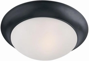 Maxim Lighting 5851FTBK Essentials-585x-2 Light Flush Mount in Early American style-14 Inches Wide by 5 inches high