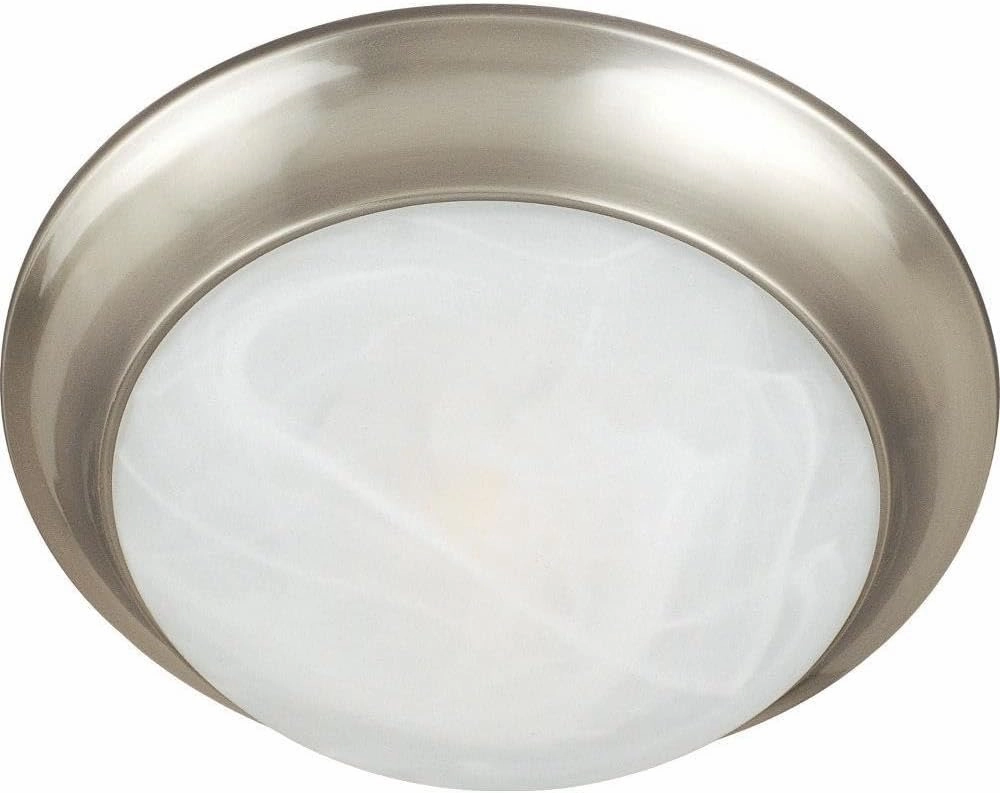 Maxim Lighting 5852MRSN Essentials-3 Light Flush Mount in Utility Style, Finish Color: Satin Nickel