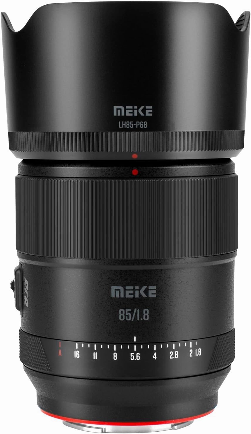 Meike 85mm F1.8 Pro Auto Focus Medium Telephoto STM Stepping Motor Full Frame High Resolution 8K Portrait Lens Compatible with Sony E Mount Cameras A7 A7R A7IV A7R IV A7III A7SIII A9 A7CII