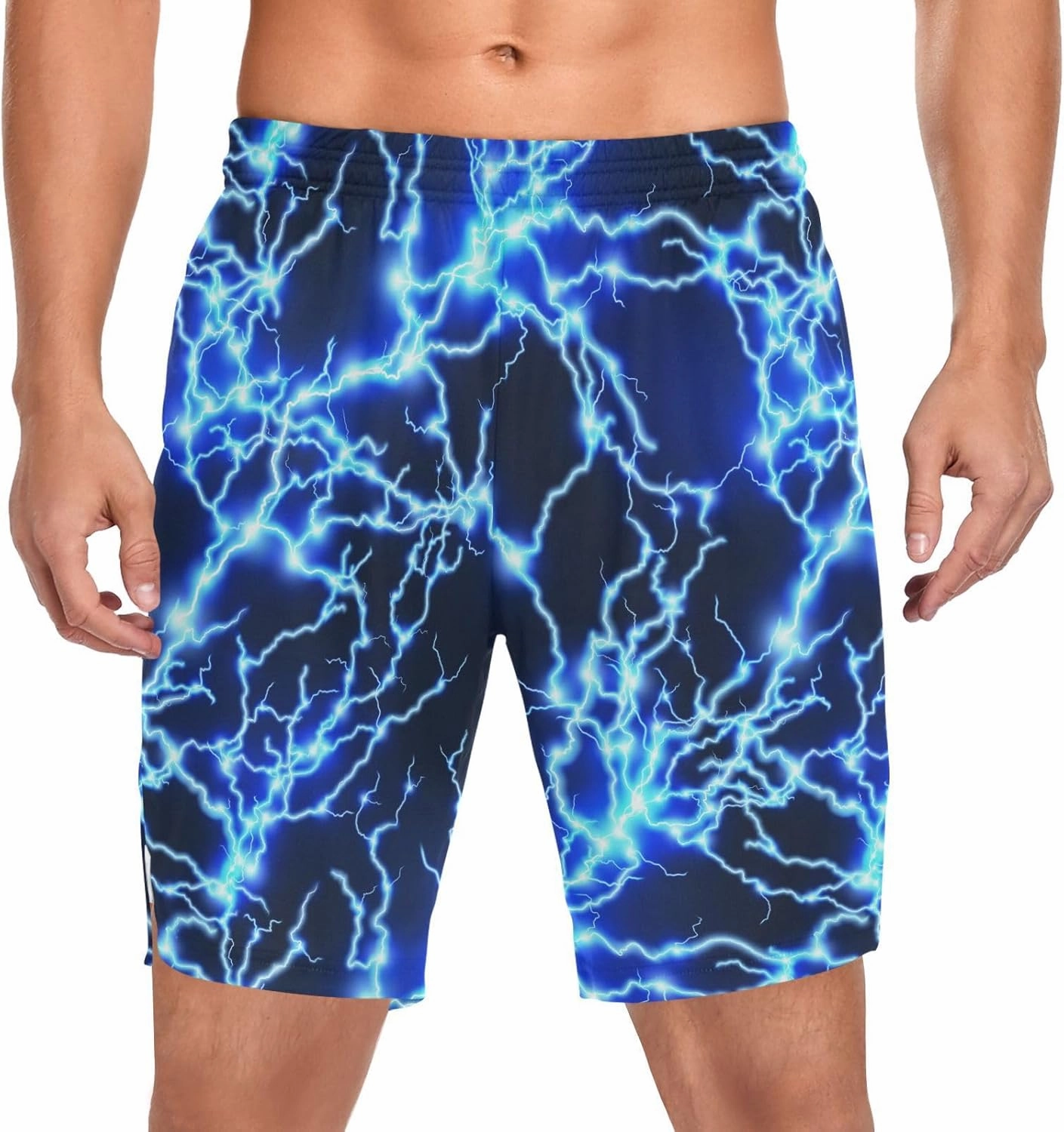Men's 2 in 1 Workout Running Shorts, Gym Athletic Shorts for Men Lightweight Training with Pockets and Towel Loop