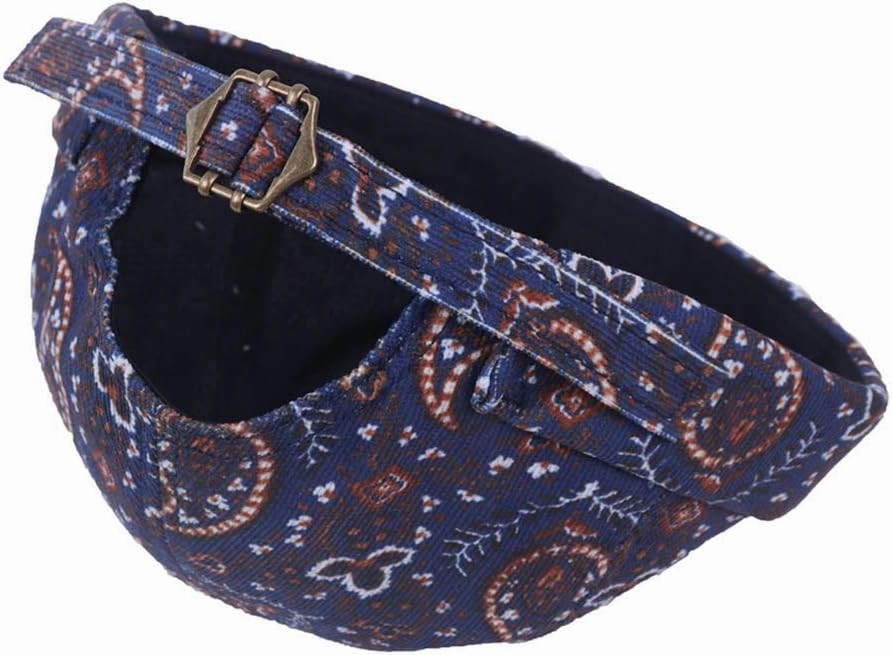 Mens Printed Docker Cap Hats Beanie Sailor Cap Hat Rolled Cuff Retro Brimless Hat