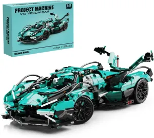 Mesiondy 1:14 MOC Sports Car Building Blocks Toys Boys or Adults Kits， Building Set Raceing Car Model,Cars for Boys Age 12-16 8-14，(1039 Pieces)