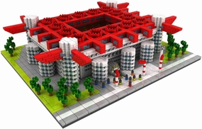 Micro Mini Blocks Football Stadium Building Set,SAN SIRO Stadium Building Kits Famous Architectural Model Toys Gifts for Kid and Adult 3800 Pieces