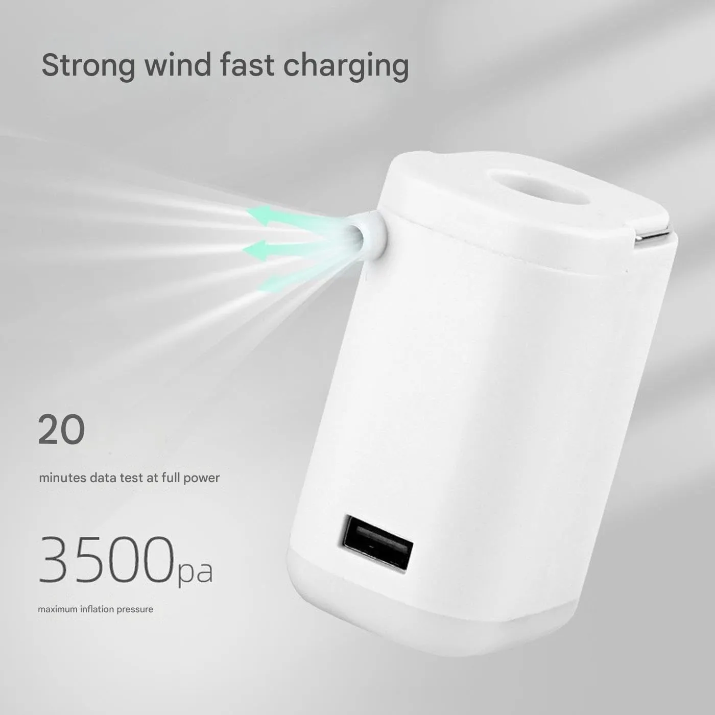 Mini Portable Air Pump with Light, Tiny Air Pump for Pool Floats Sleeping Pads Air Mattress USB Rechargeable Inflator Deflator with 2400mAh Battery for Camping, Travel, Vacuum Bags