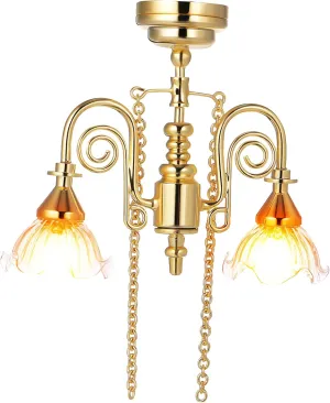 Miniature Dollhouse Lamp Tiny Led Light Ornament for Dollhouse Decoration Realistic Atmosphere Magnetic Base for Easy Attachment Elegant Style for Miniature Desktop Furniture