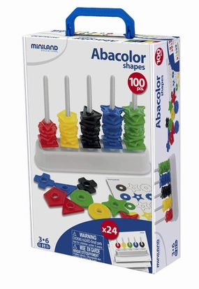 Miniland Educational - Abacolor Shapes Abacus Game for Kids