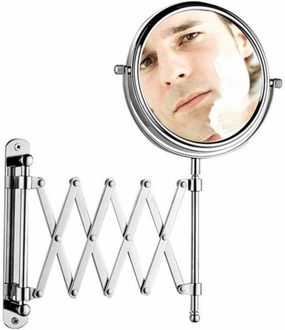 Mirror Modern and Stylish Wall-Mounted HD Mirror, Mirror 20cm, 3X Magnification, 360° Rotation Women Makeup Mirror