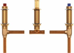 Moen Brass Two Handle 3-Hole Roman Tub Valve Adjustable 1/2-Inch CC Connection, 4792