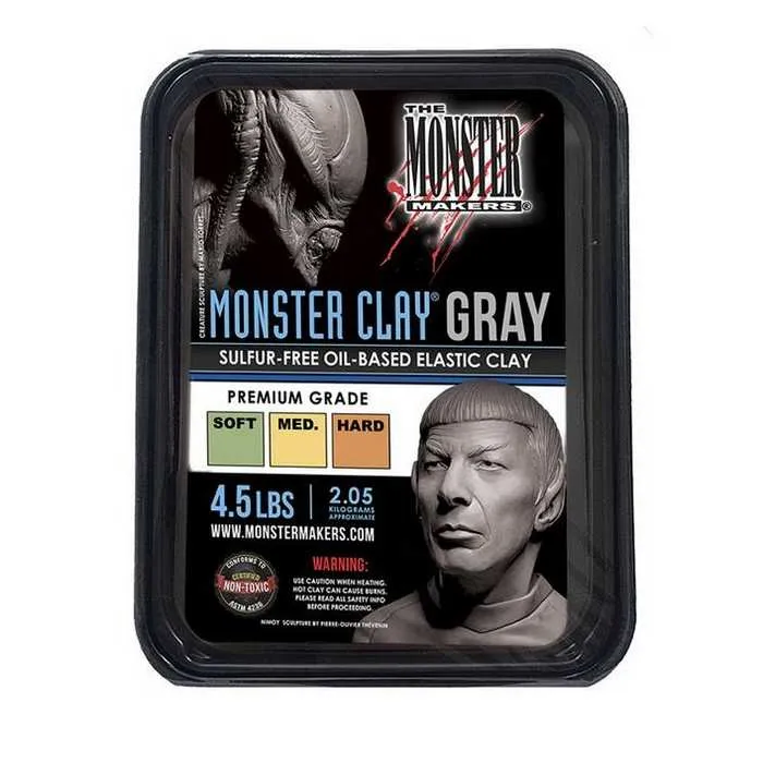 Monster Clay Premium GREY HARD - Single