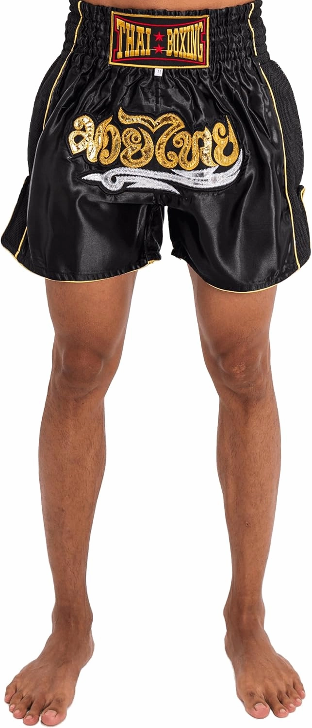 Muay Thai Shorts for Men Women Slim Cut MMA Boxing Shorts Training Kickboxing Clothing Martial Arts Trunks