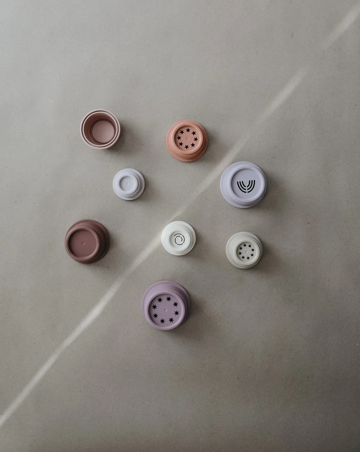 Mushie | Stacking Cups - Petal