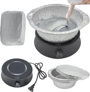 Natural Air-Dry Clay Softener,Sculpting Clay Heater,Air Dry Modeling Clay Tools,with 5 Reusable Foil Trays with Lids, Great for Carving and Modeling, Enjoy Shaping and Detailing with Softened Clay.