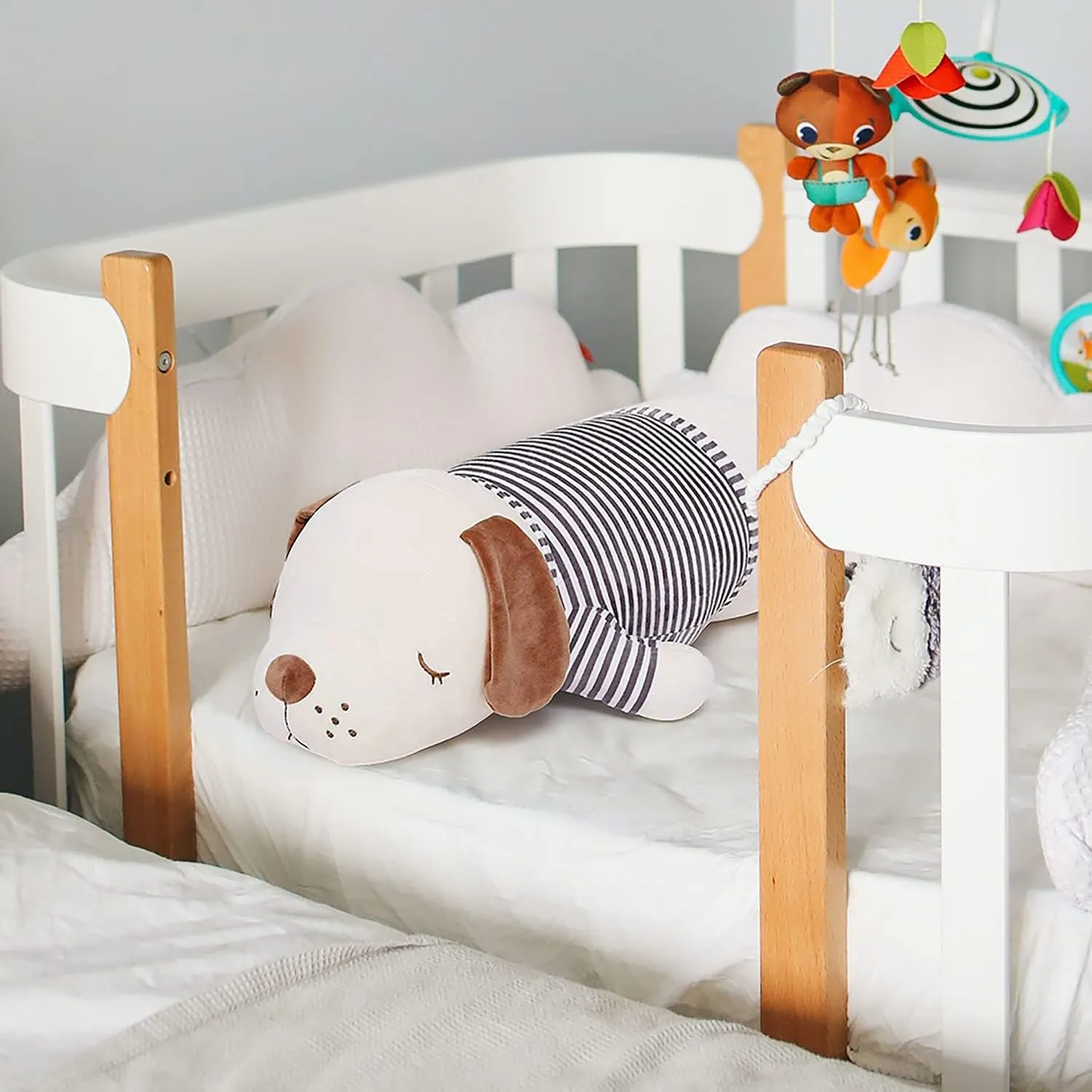 Niuniu Daddy 15" | 1.9 Pound Plush Puppy Weighted Stuffed Animal Soft Plush Toy Dog Cute Cuddle Hugging Pillow, Body Pillow Birthday Gift for Kids Adults Girls Boys