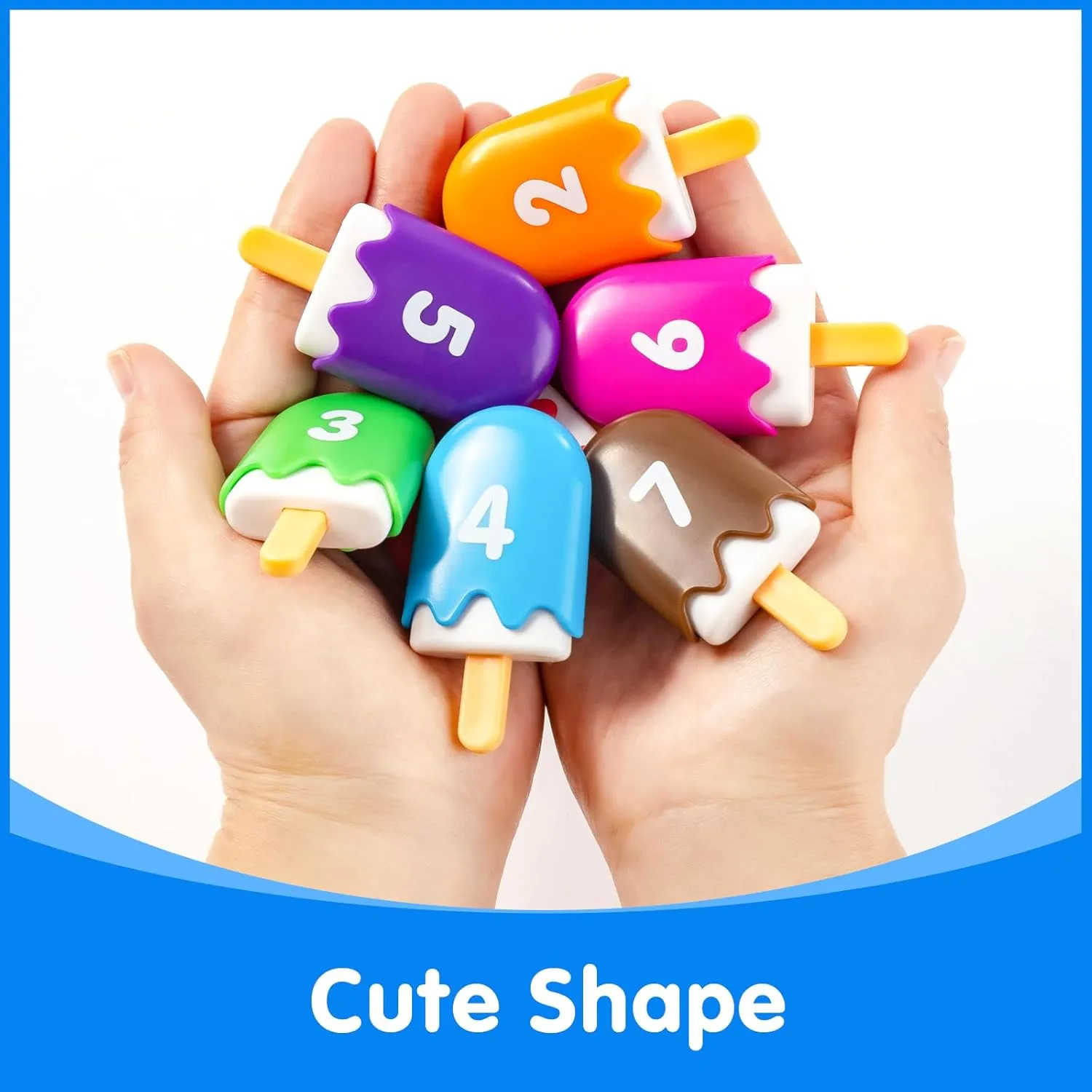 Numbers 1-20 Popsicles – Fun Number Toys for Kids Ages 3-5, Learning Numbers & Words for Toddlers, Preschool Number Recognition Games