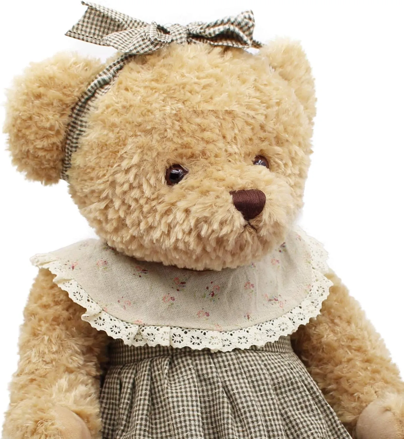 Oitscute Big Baby Teddy Bear with Cloth Cute Stuffed Animal Soft Plush Toy 25" (Black&Brown)