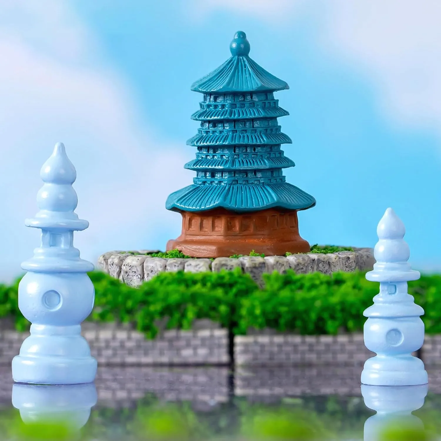 ONEST 20 Pieces Mini World Building Model Playsets Famous Architecture Figurines Toys for Boys and Girls